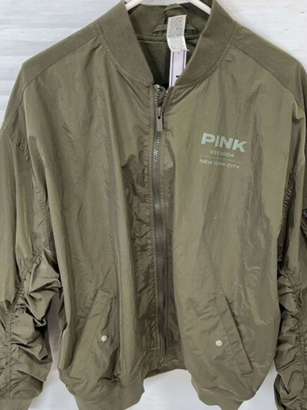 Victoria’s Secret Pink Parachute Bomber Jacket Size Large